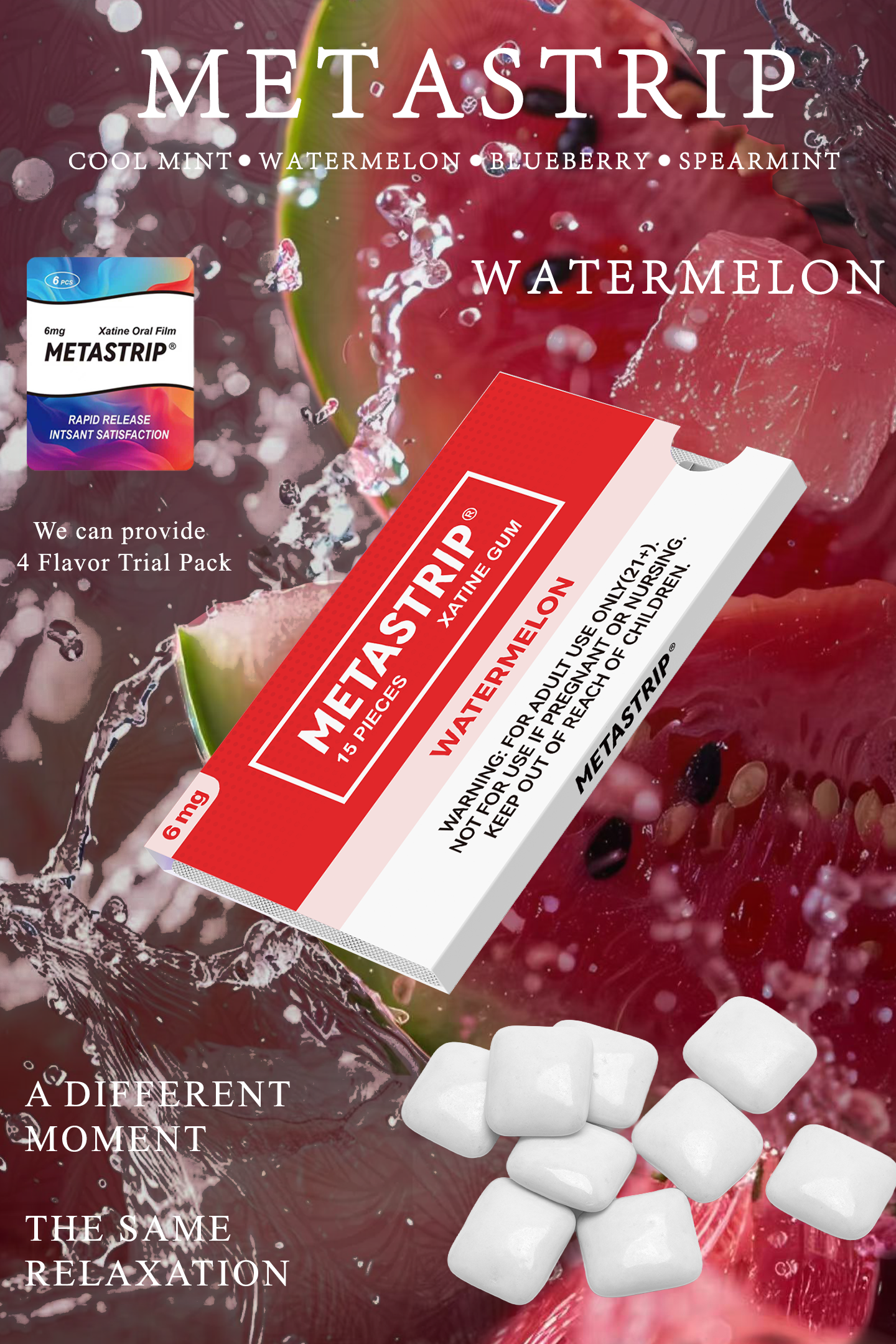 A New Generation Chewing Gum for Smoke-Free Satisfaction